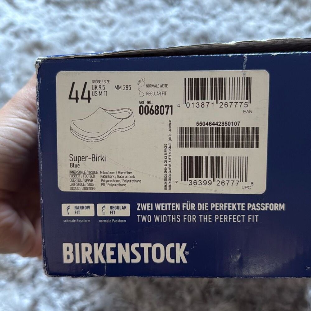 Birkenstock Super Birki Polyurethane in Blue Size 44 US 11 - Picture 8 of 8